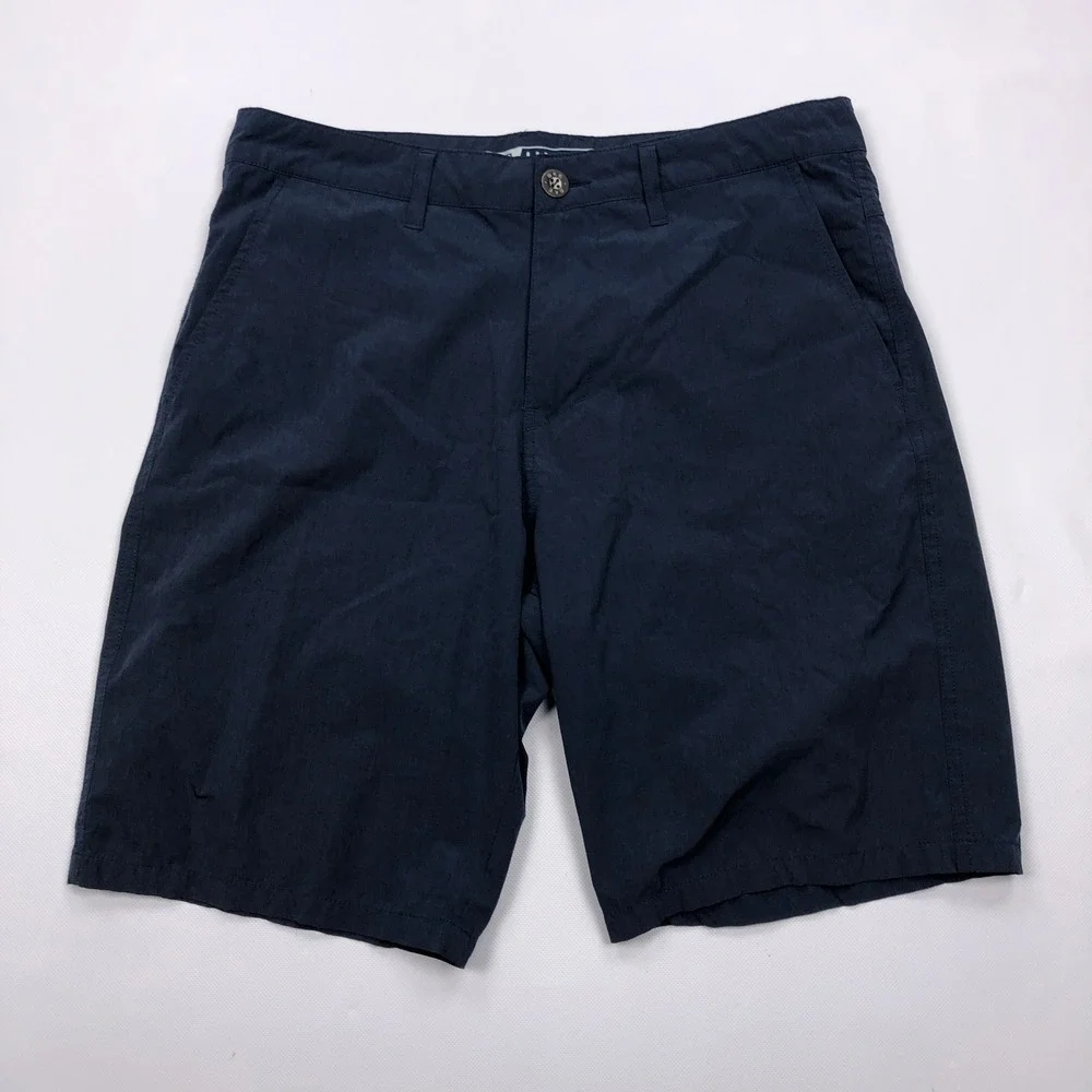 BKE Hybrid Shorts Mens 33 Navy Blue Standard Fit Quick Dry 10